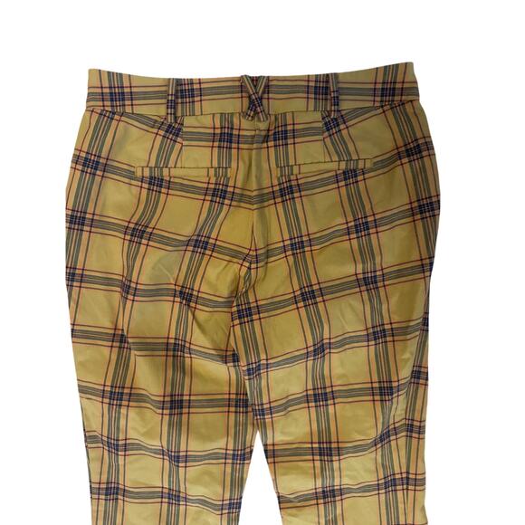 Women US-8 The Essential Collection Anthropologie Slim Kick Flare Plaid Pants - Picture 5 of 6